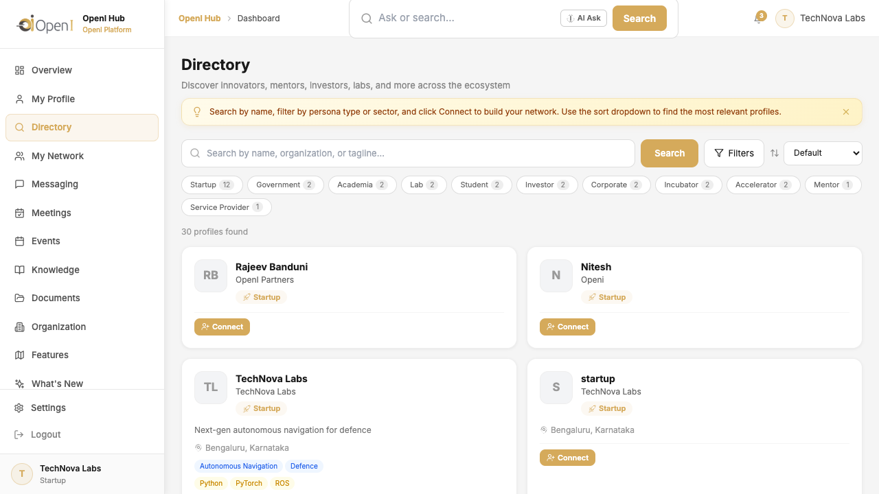Ecosystem Directory